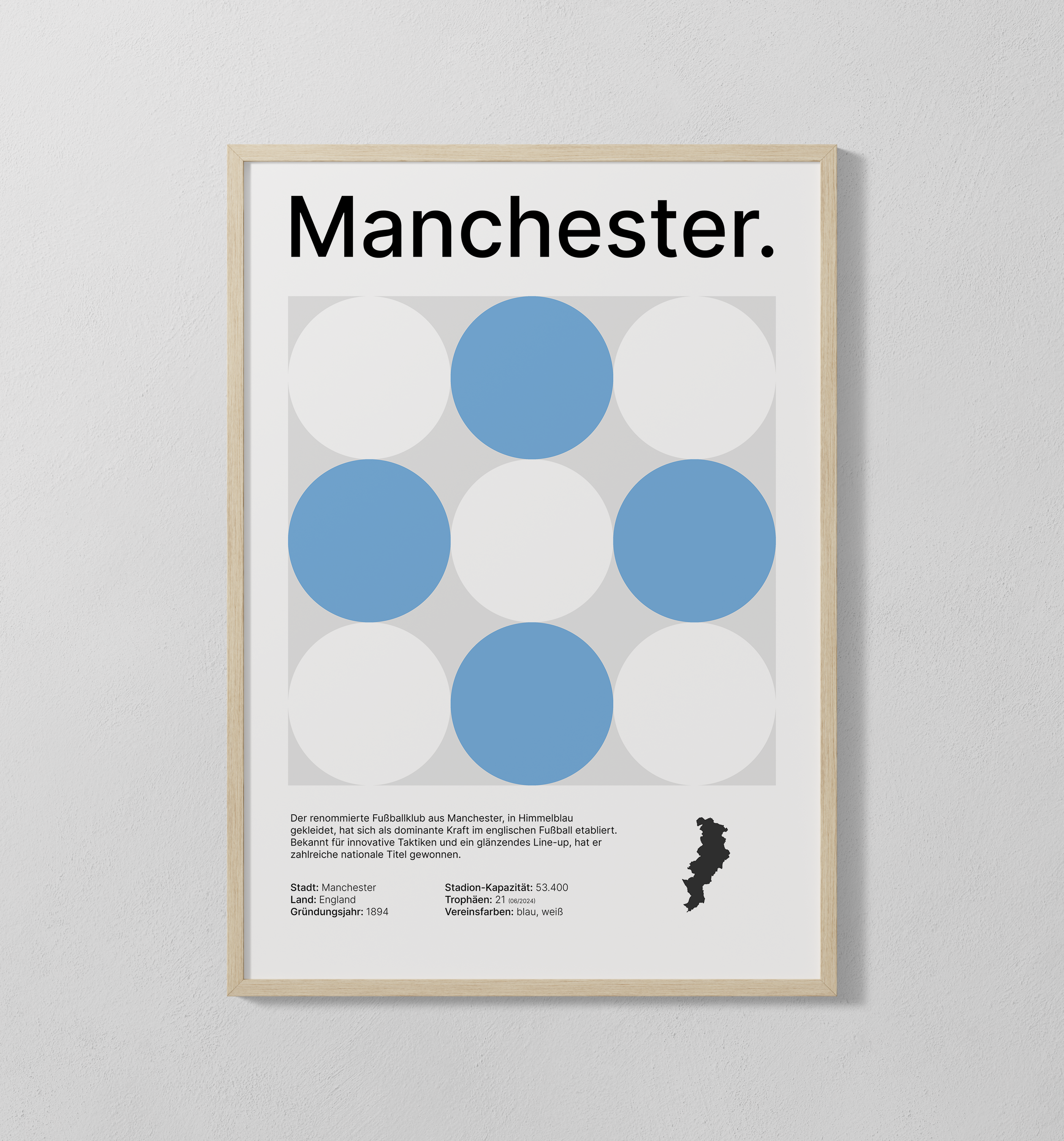 Manchester blau | Poster